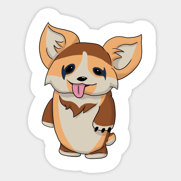 Happy CorgiBear Sticker by DoeJo